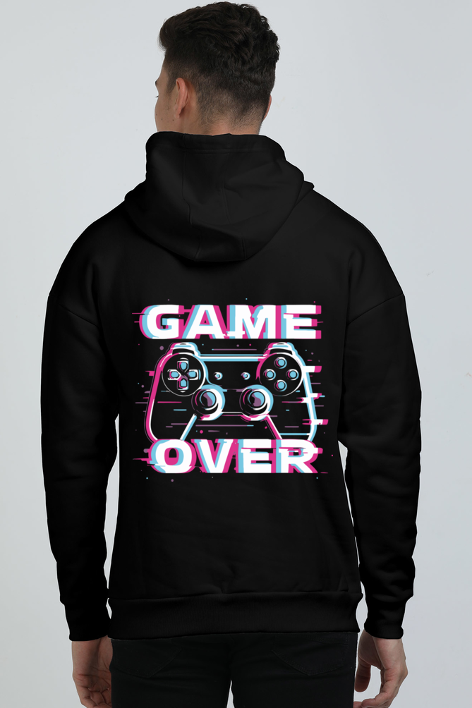 Men Oversized Hooded Sweatshirt -- Game Over