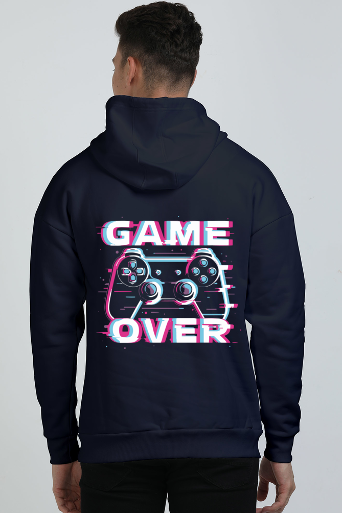 Men Oversized Hooded Sweatshirt -- Game Over
