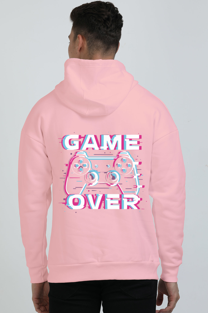 Men Oversized Hooded Sweatshirt -- Game Over