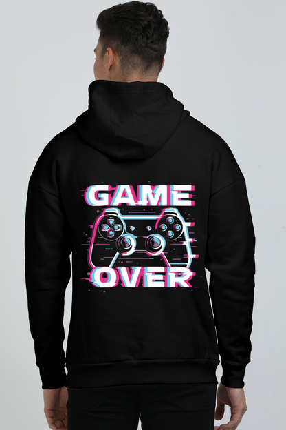 Men Oversized Hooded Sweatshirt -- Game Over